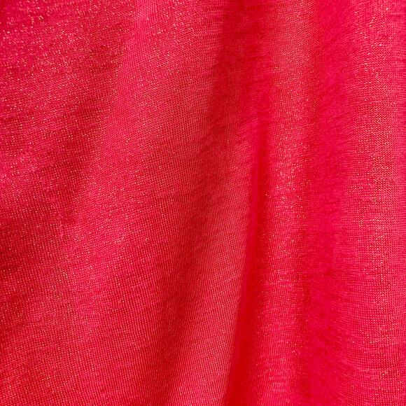 NWOT TOMMY BAHAMA Top Tunic Blouse Poncho Cover Up L/XL Pink Gold-Sparkle PomPom - Picture 4 of 11